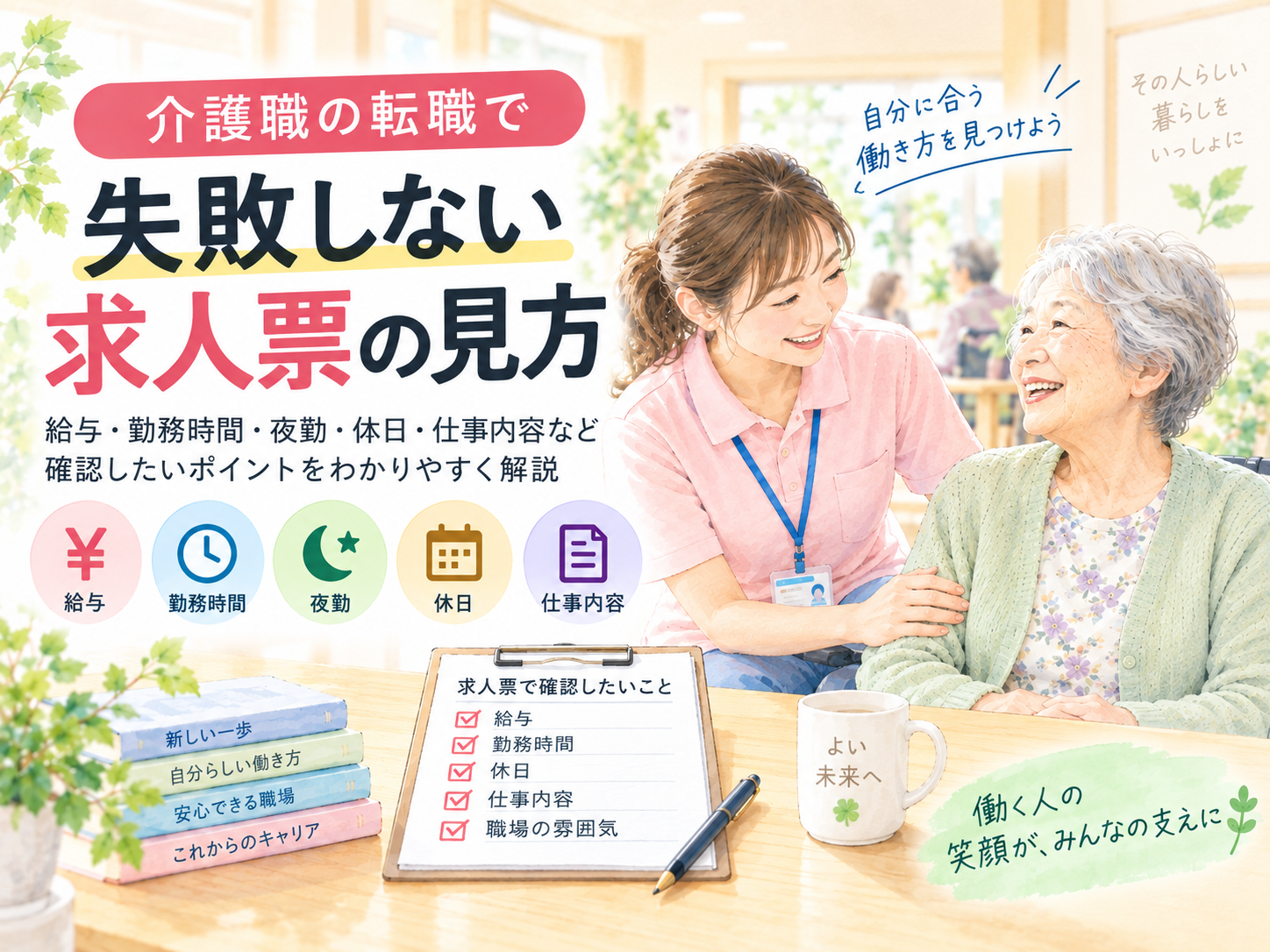 介護職の転職で失敗しない求人票の見方