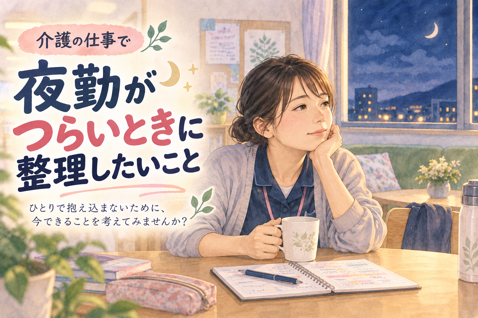 介護職の夜勤がつらいときに確認したいこと｜働き方を見直す7つのポイント