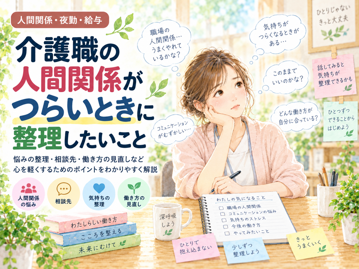 介護職の人間関係がつらいときに整理したいこと