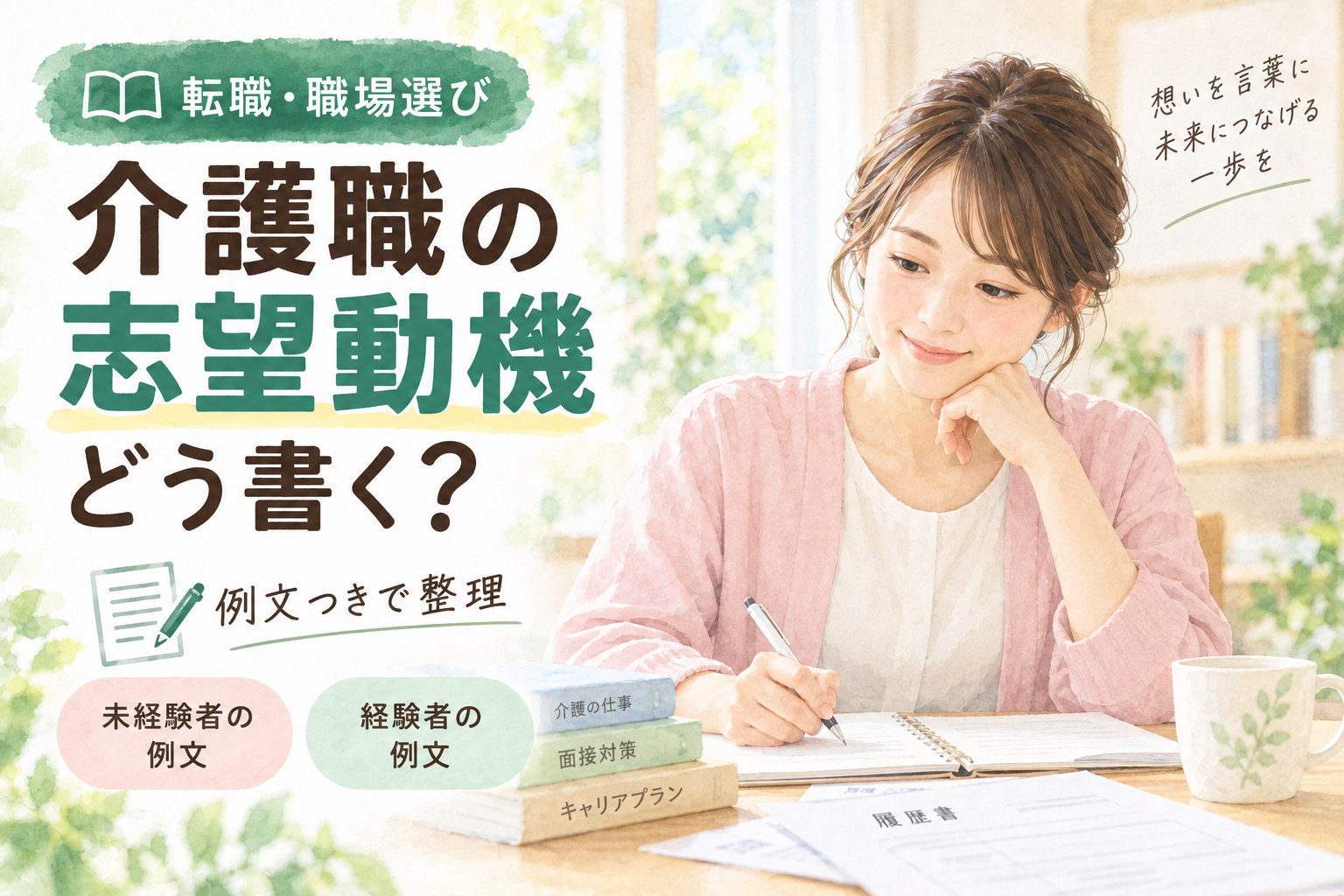 介護職の志望動機はどう書く？転職で伝えたいポイントと例文